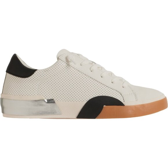 NEW Dolce Vita Zina Court Sneakers - Leather For Women in White Black 257 3S2 - Picture 4 of 10